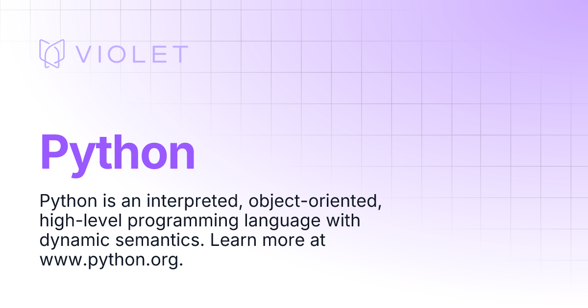 Python | VIOLET